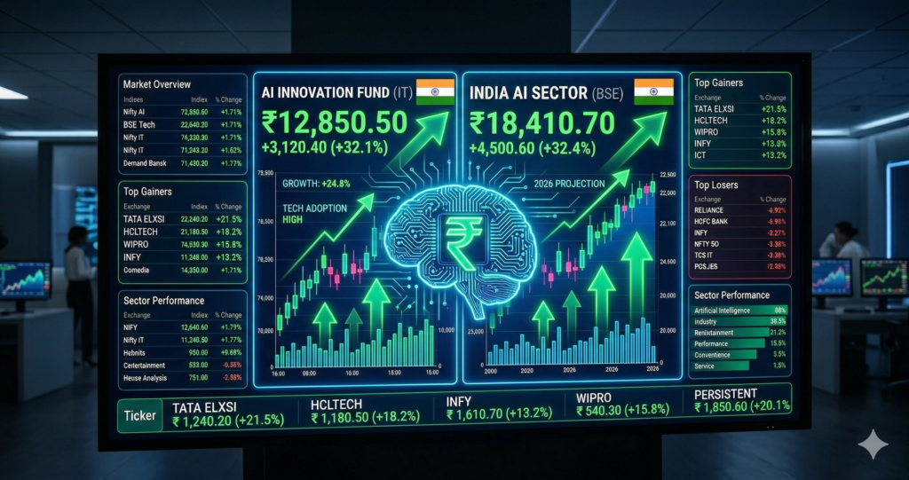 AI stocks India Tata Elxsi HCLTech future investment growth 2026