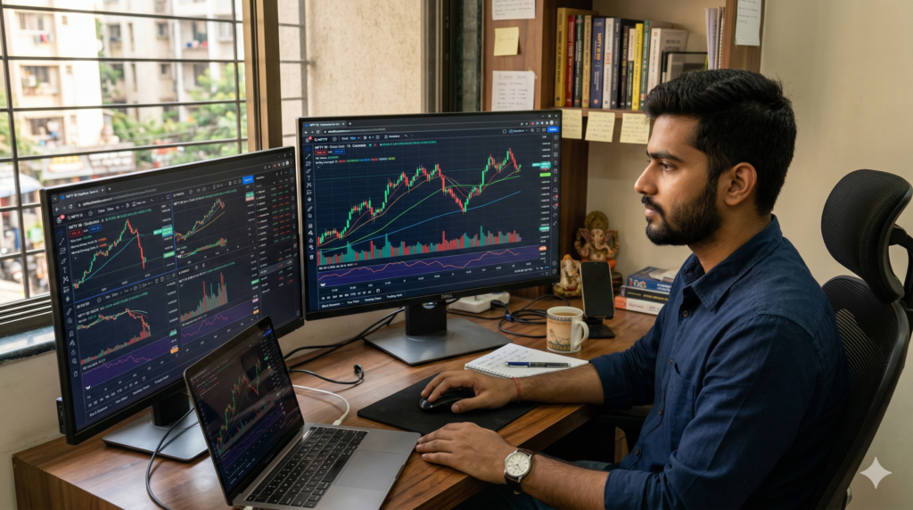 beginner stock market investment setup India
