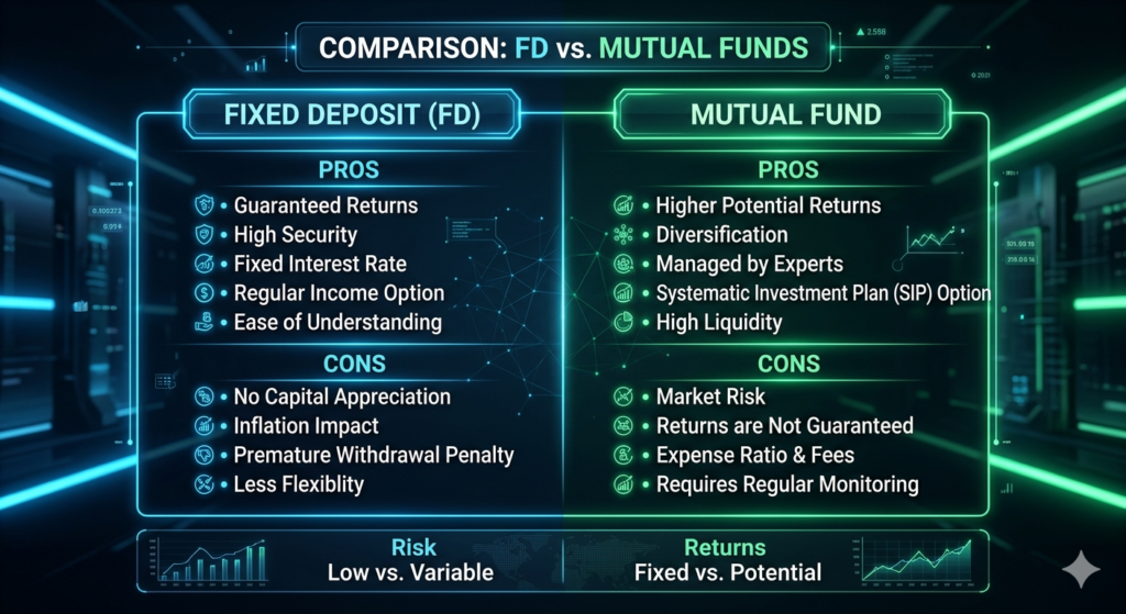  mutual-fund-vs-fd-comparison-table-2026
