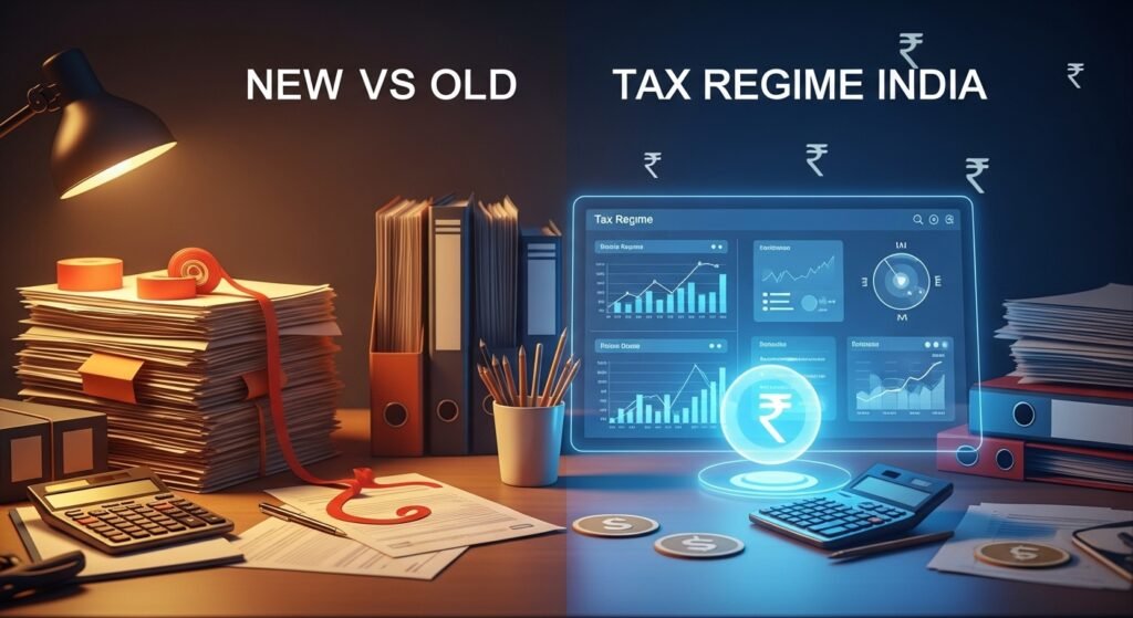  new vs old tax regime default system India comparison