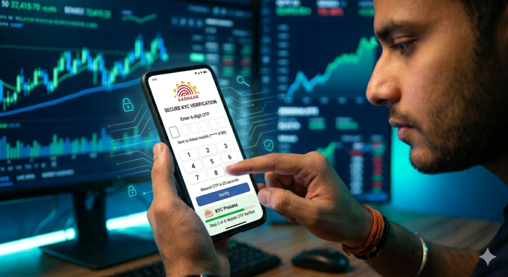 Zerodha KYC process Aadhaar verification 2026