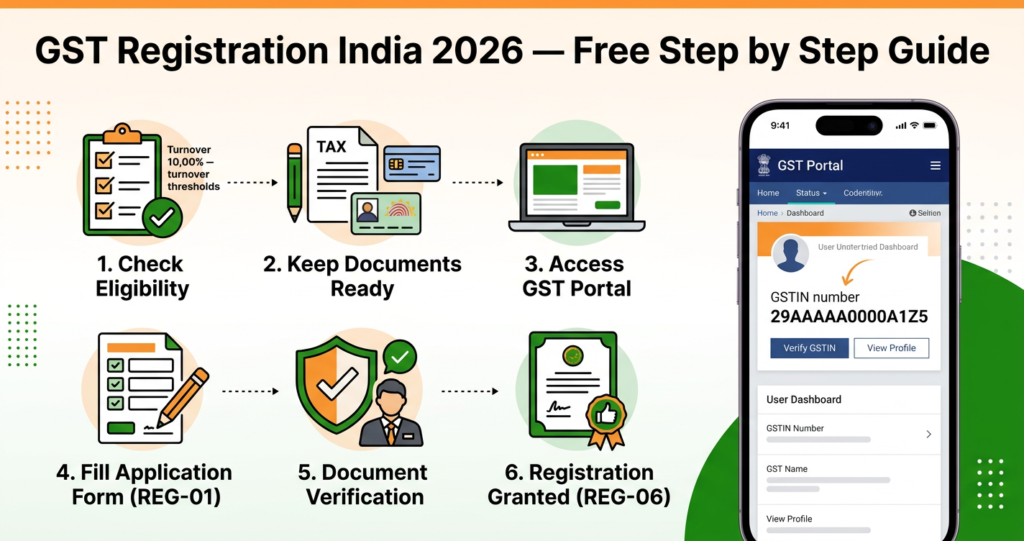 GST कैसे बनवाएं 2026
