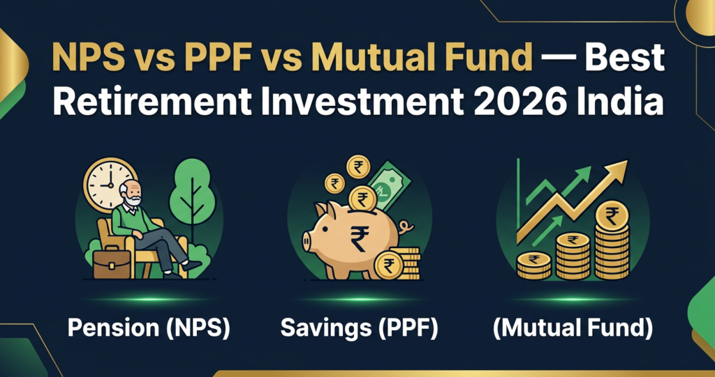  NPS vs PPF vs Mutual Fund 2026 retirement investment comparison India Hindi]